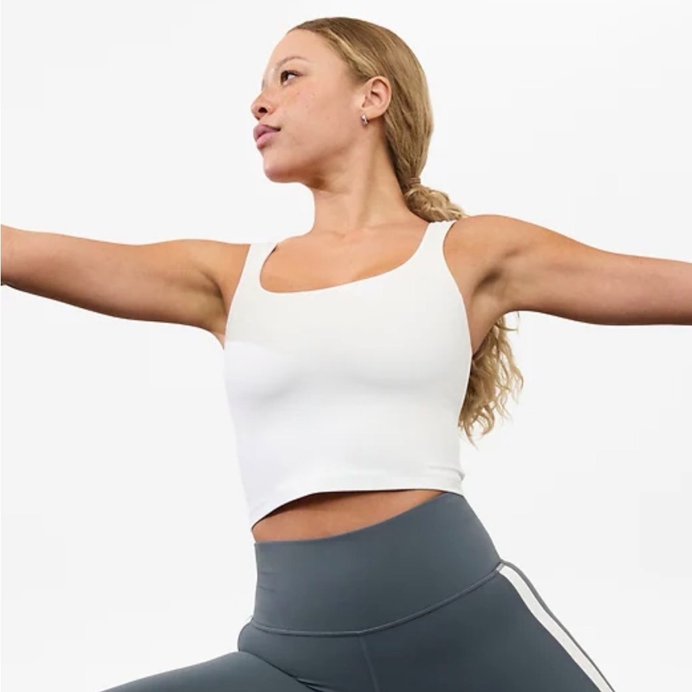 Athleta Transcend Square Neck Crop Tank D-DD size M